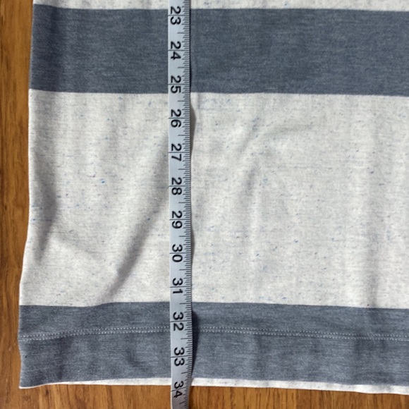 BNWT LOFT LOU & GREY striped shirt sleeve dress - Picture 11 of 12